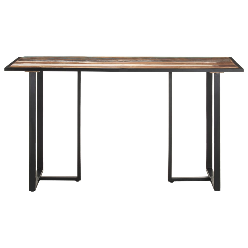 Mesa De Comedor De Madera Maciza Reciclada 140 Cm._0