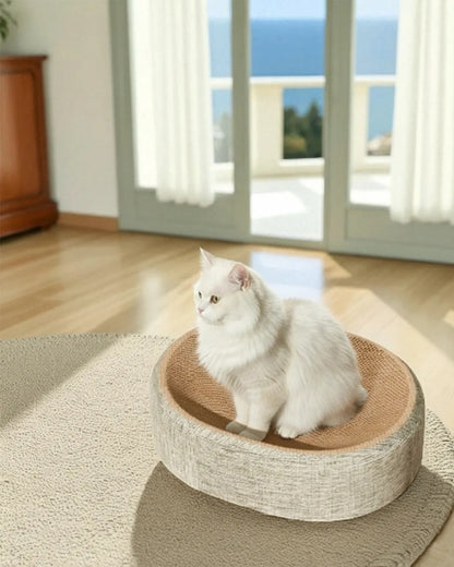 Rascador Para Gatos Caleta Tipo Cuenco 2 En 1 De Sisal Althea Living 13x43x43cm_4