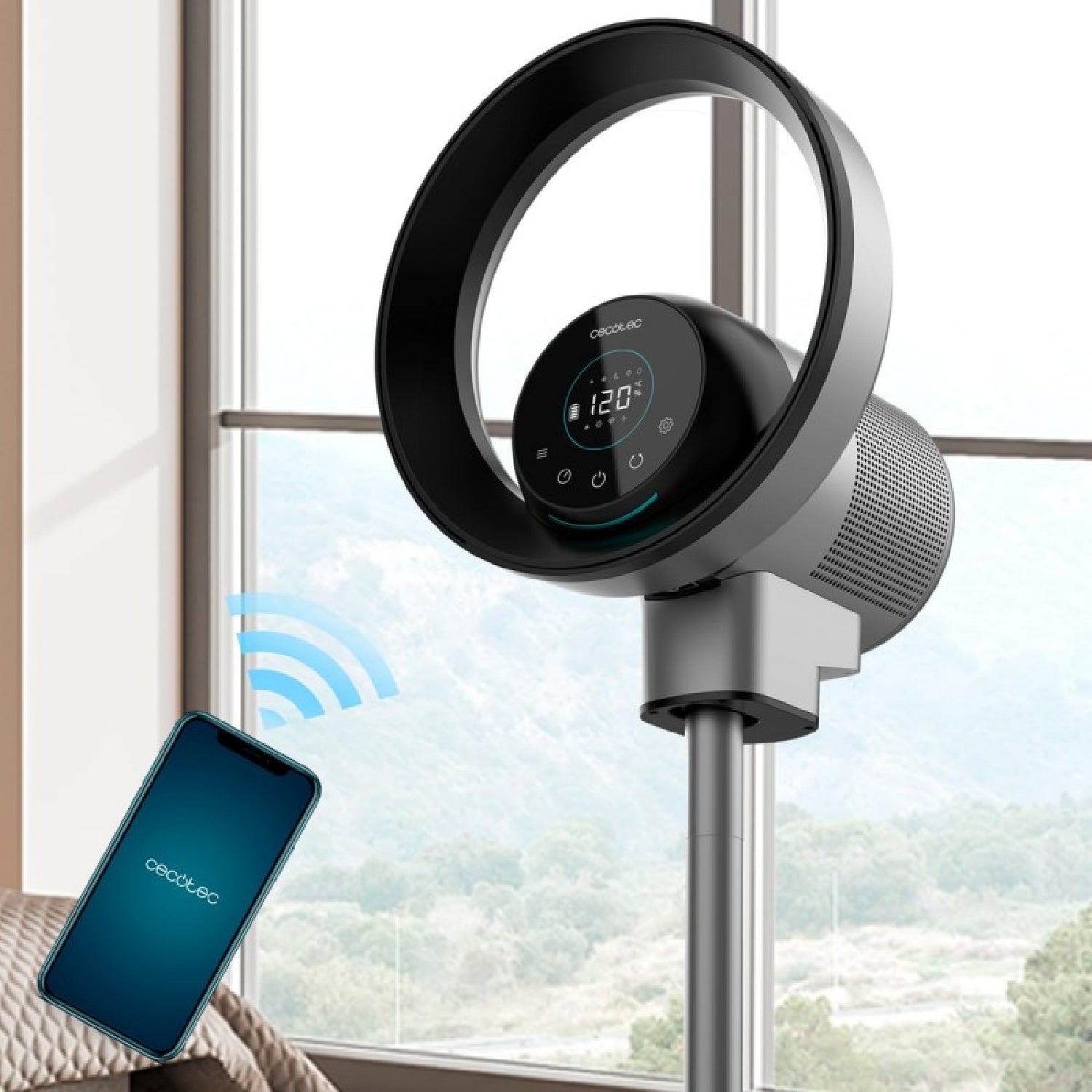 Cecotec Ventilador Y Purificador De Aire Totalpure 2in1 Moonstyle Dark_1