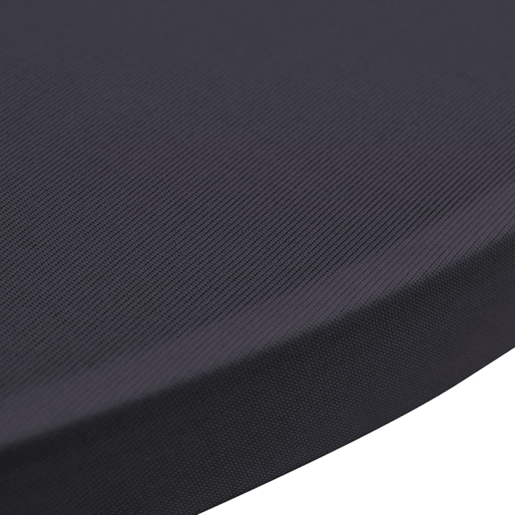 Vidaxl Funda Elástica Para Mesa 4 Unidades 80 Cm Gris Antracita_4