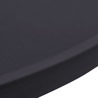 Vidaxl Funda Elástica Para Mesa 4 Unidades 80 Cm Gris Antracita_4