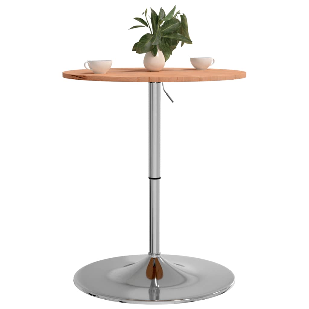 Mesa Alta De Madera Maciza De Haya Ø60x89,5 Cm_2