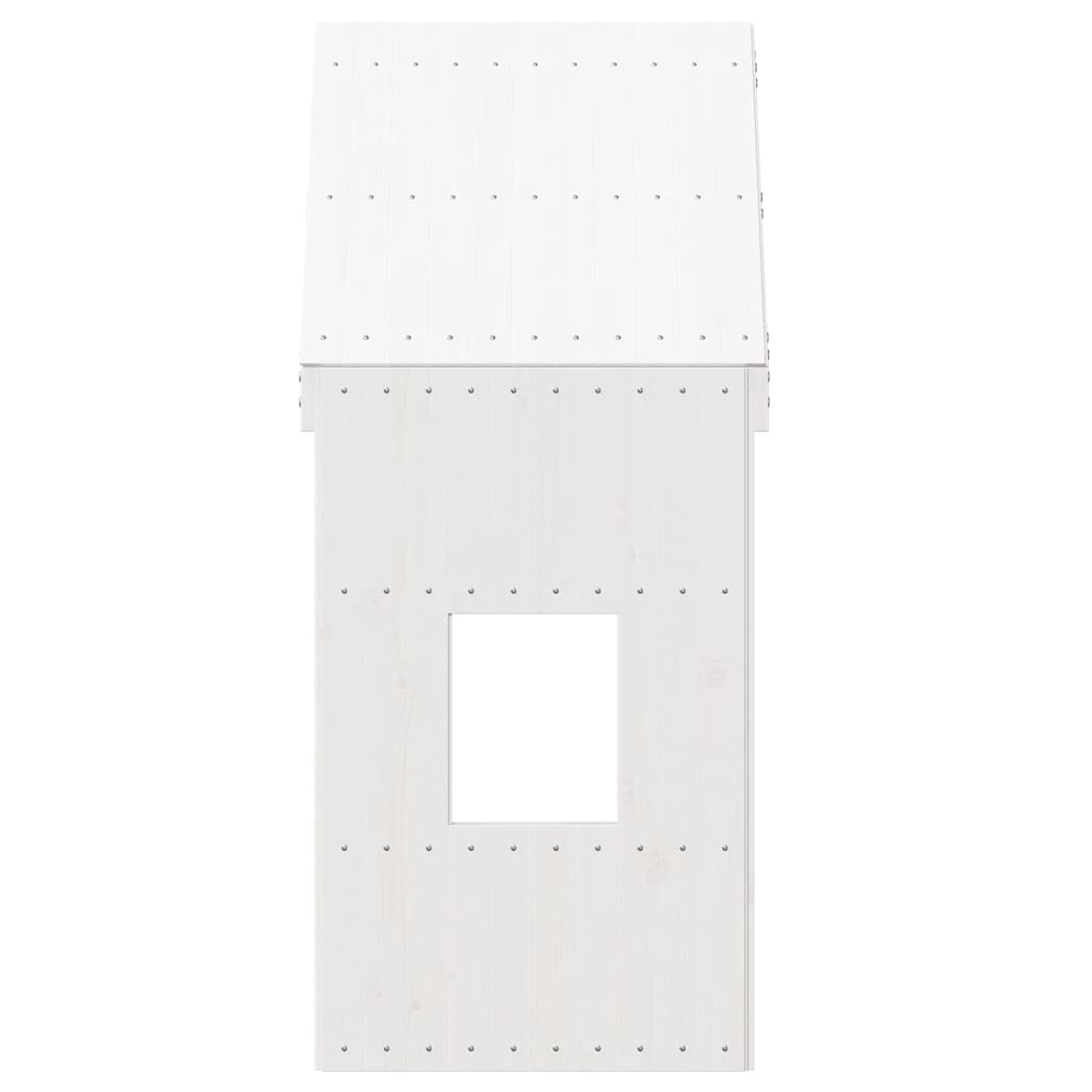 Techo De Cama Infantil Madera Maciza Pino Blanco 60x99x139,5 Cm_3
