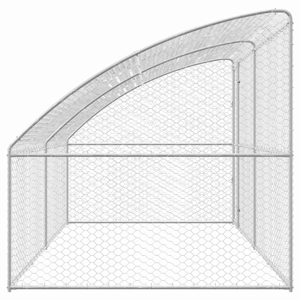 Refugio Para Perros 2 Pcs Plateado 4 X 2 X 2 M_4