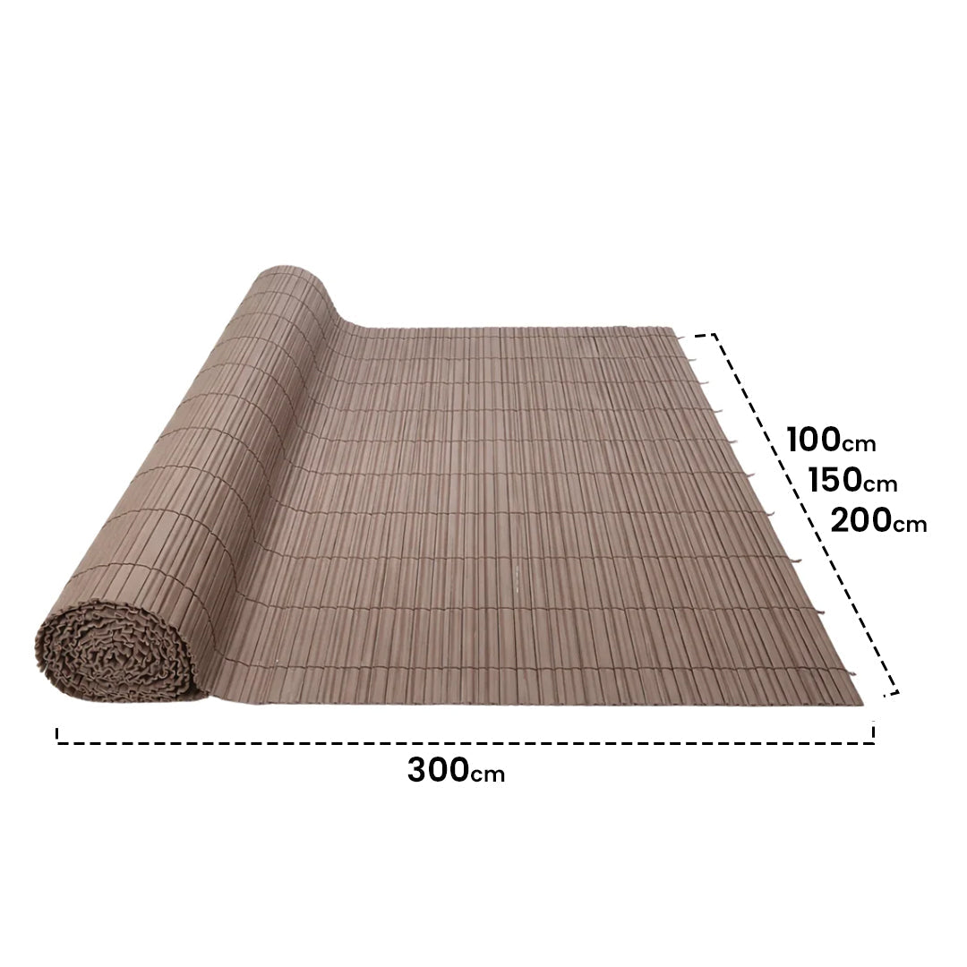 Cañizo Pvc Doble Cara 20 Mm Surfcane 20 Mm 1x3 Marrón Nortene_1