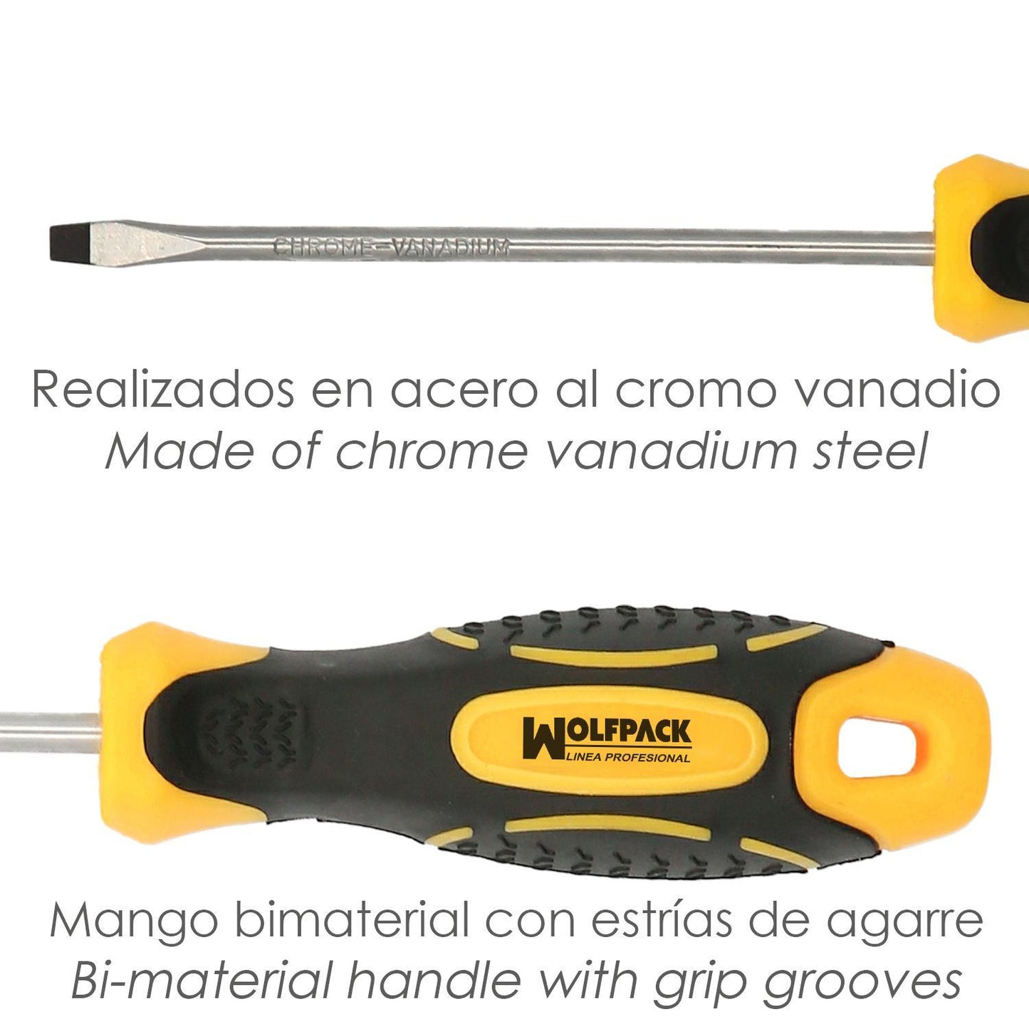 Juego Destornilladores Acero Cromo Vanadio 7 Piezas Con Mango Bimaterial_2