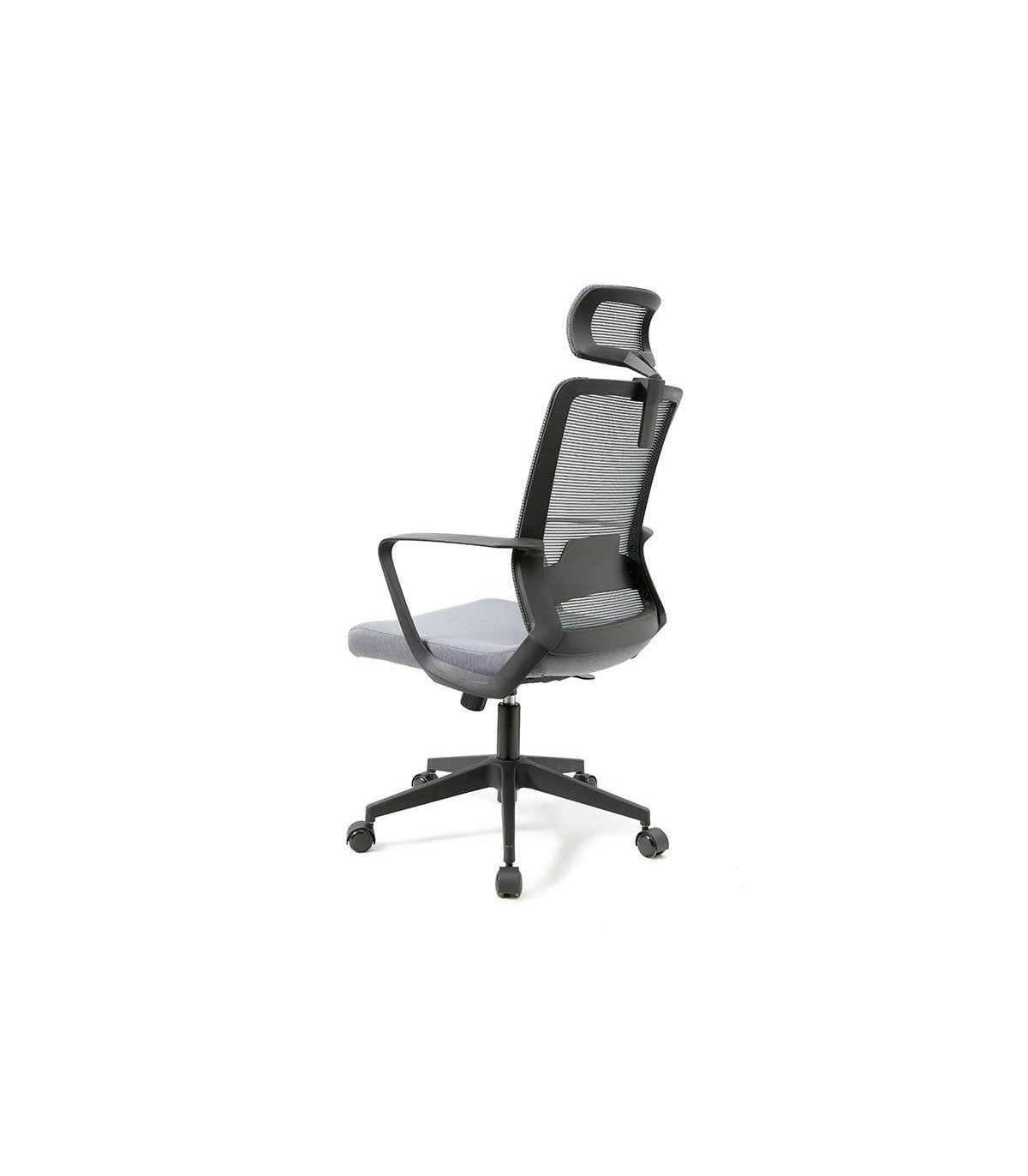 Silla Despacho Giratoria Elevable Acabado Gris, 60 Cm(ancho) 112-122 Cm(altura) 62cm(fondo)_1