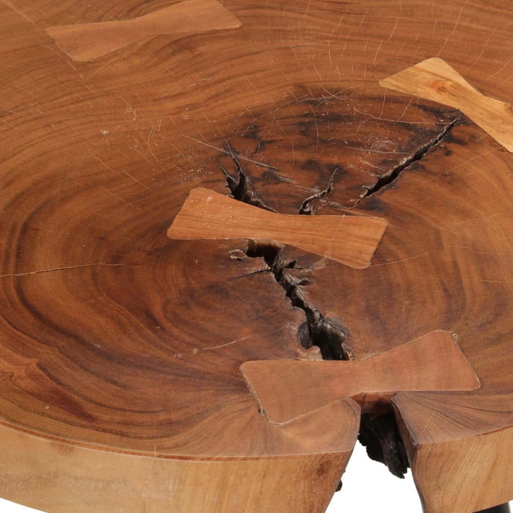 Mesa Alta De Troncos Madera Maciza De Acacia Ø53x105 Cm_2