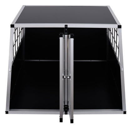 Pawhut Jaula Aluminio Para Perros Transportín Aluminio De Perro 104x91x69 Cm_3