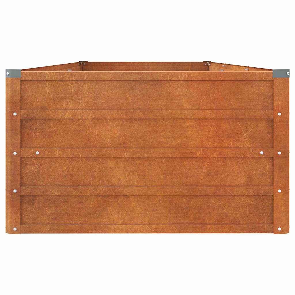 Arriate Oxidado De Acero Corten 240x80x45 Cm_4