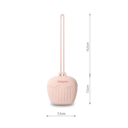 Caja Portachupetes De Silicona Rosa_1