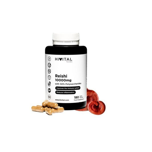 Reishi 10000 mg Hivital 180 cápsulas vegan