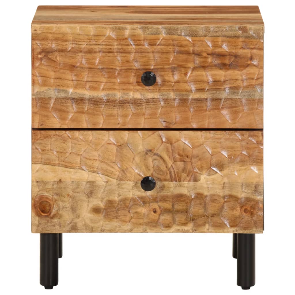 Mesitas De Noche 2 Uds Madera Maciza De Acacia 40x33x46 Cm_3
