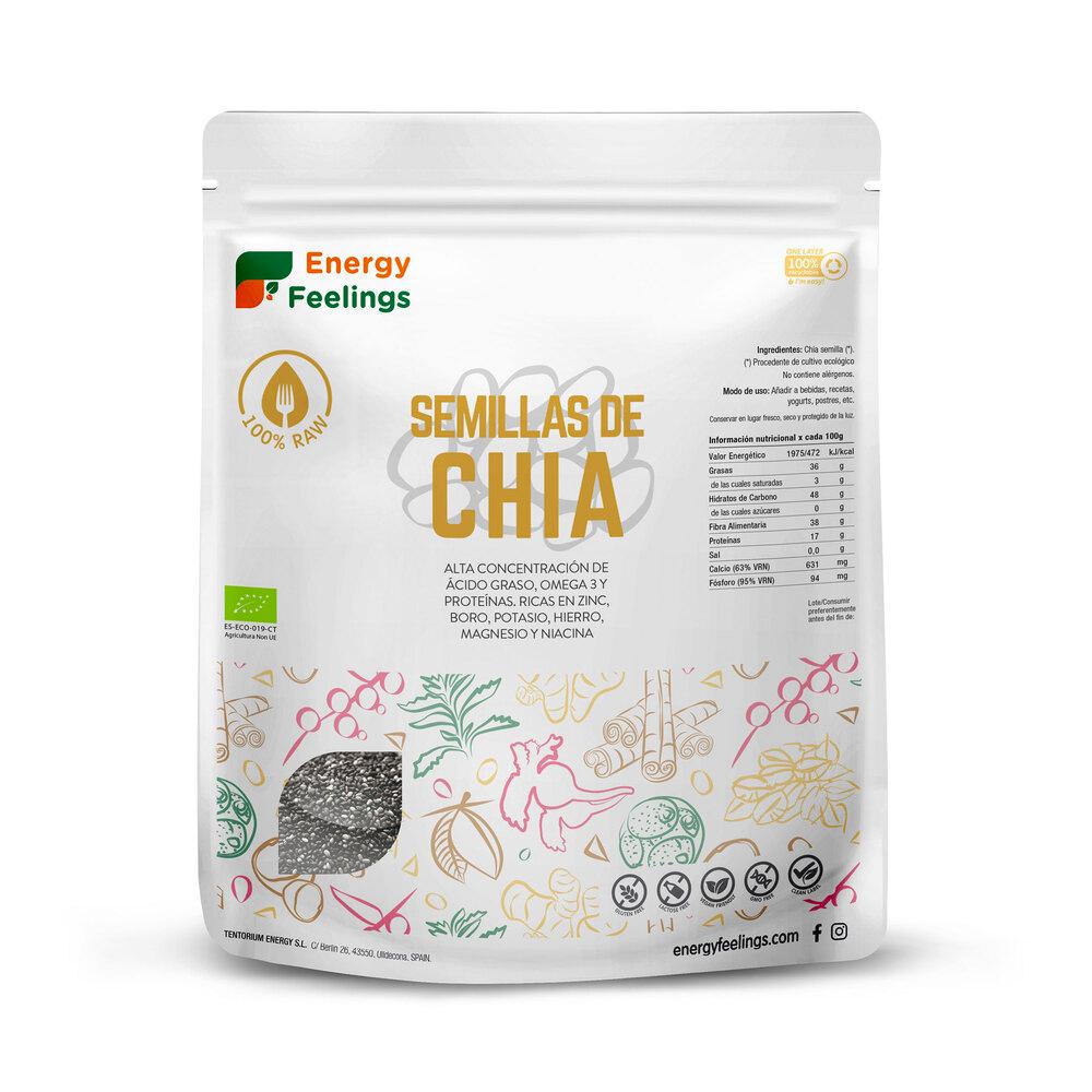 Sementes de Chia Orgânicas Energy Feelings 500 g