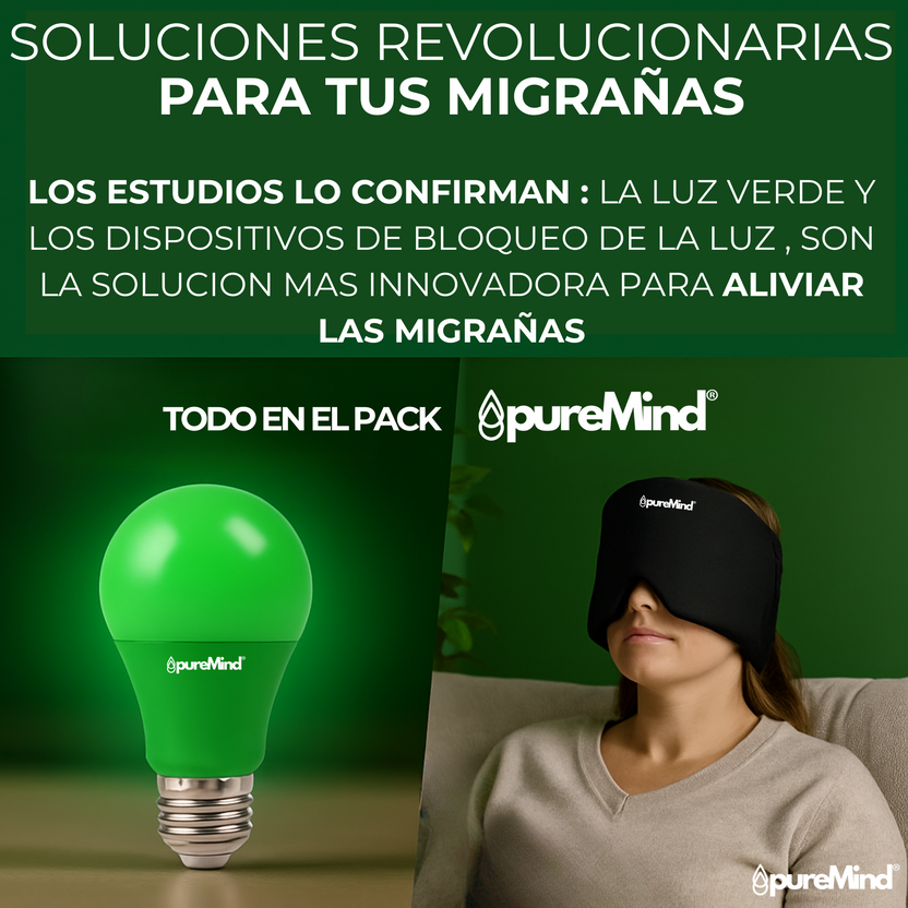 Pack Gorro Para Migrañas + Bombilla Verde Antiestrés_0