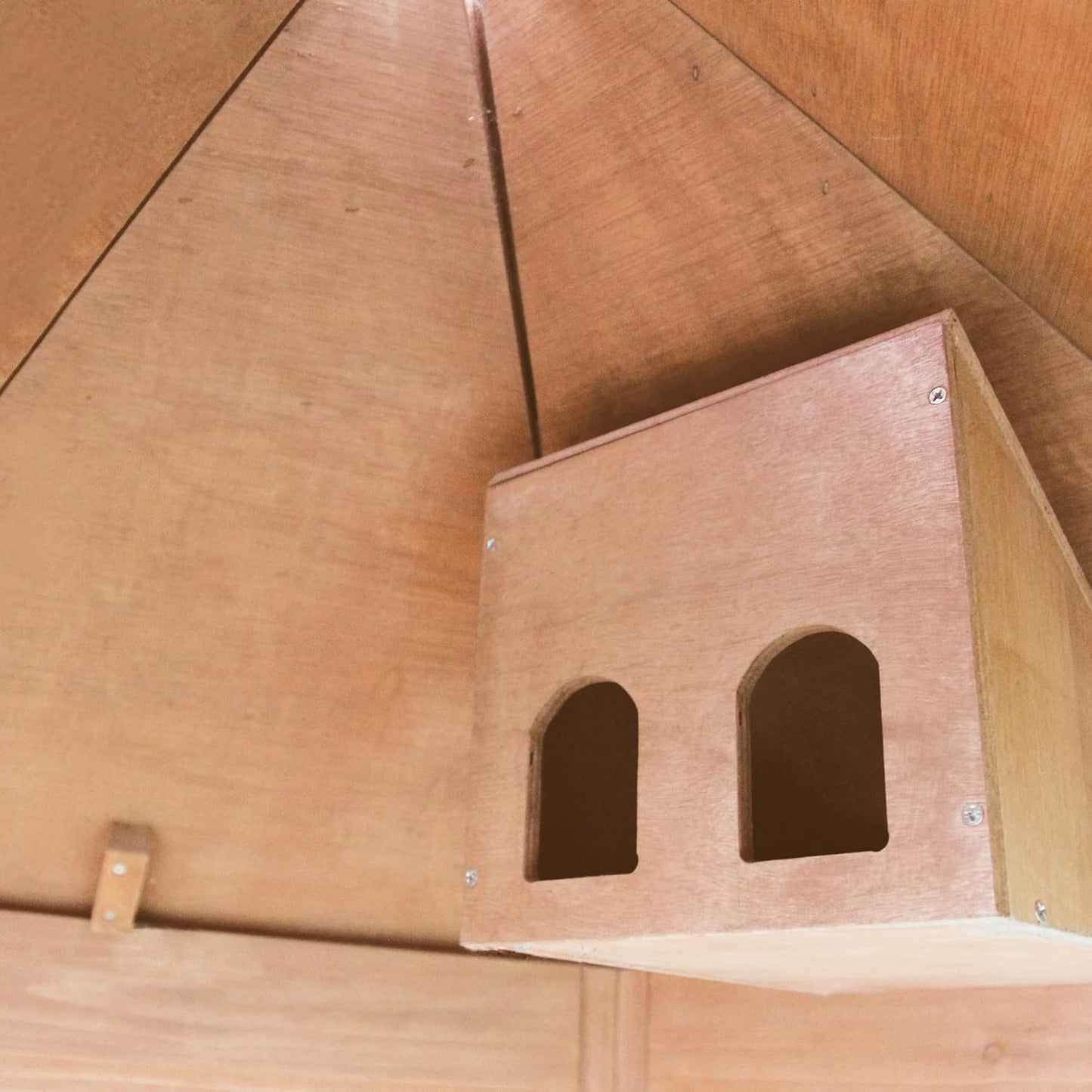 Voladera Para Pájaros De Jardín Exterior (canarios, Periquitos.) - Voladero Hexagonal En Madera_4