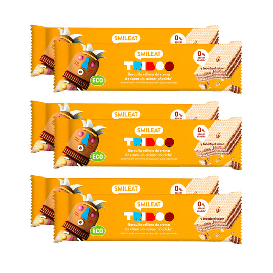 Pack de 6 barras de bolacha recheadas de 30g da ECO Smileat