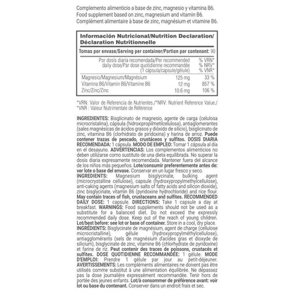 Zmb6 (zinc, Magnesio Y Vitamina B6) - 90 Cápsulas Vegetales - Aumenta La Resistencia - Masmusculo_5