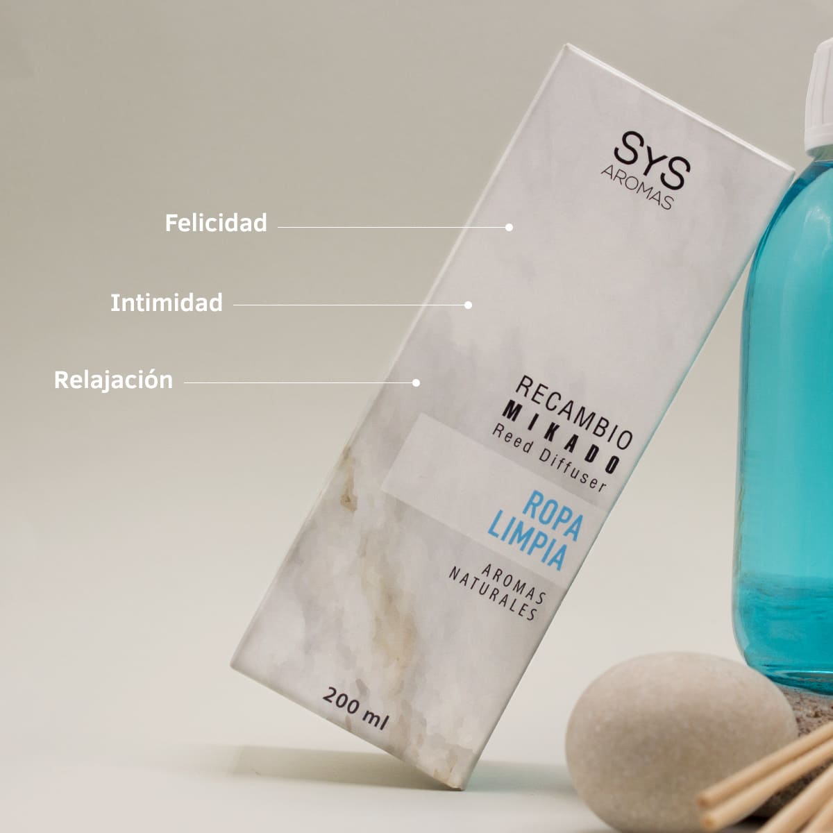 Recambio Mikado Ropa Limpia 200 ml con Varillas | Aroma Fresco y Suave | Refill Difusor | Larga Duració_1