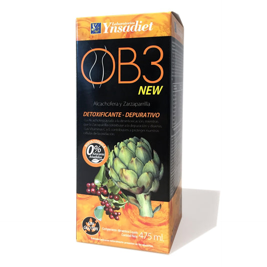 OB3 Xarope drenante sem açúcar Ynsadiet 475 ml 475 ml