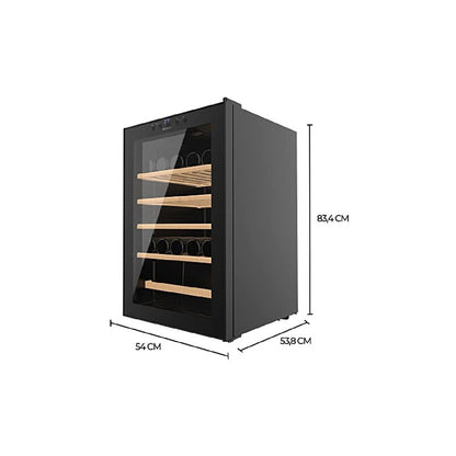 Vinoteca 48 Botellas Bolero Grandsommelier 48000 Black. 128 Litros, Temperatura Regulable, Sistema Compresor De Enfriamiento, Panel De Control Tácti_2