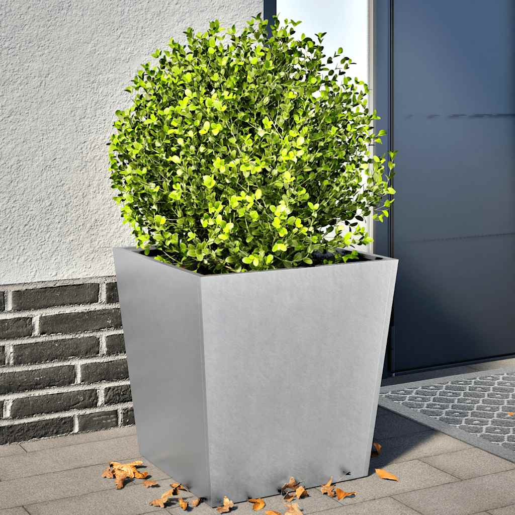 Jardineras 2 Uds Acero Galvanizado 50x50x50 Cm_1