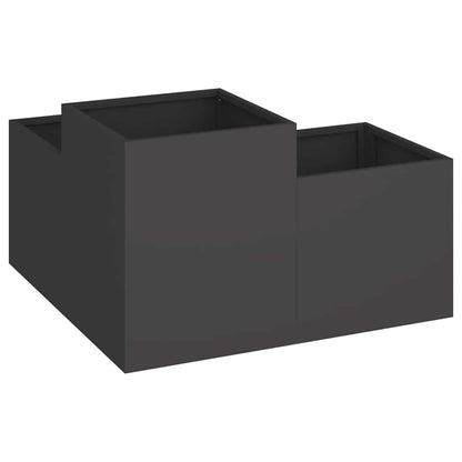Maceta Para Jardín Negro 100 X 100 X 48 Cm Acero_4