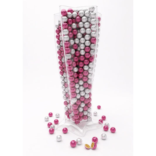 Jarrón Estrella Mini Chococranch Blancas Deluxe Rosa + Perla 800g_0