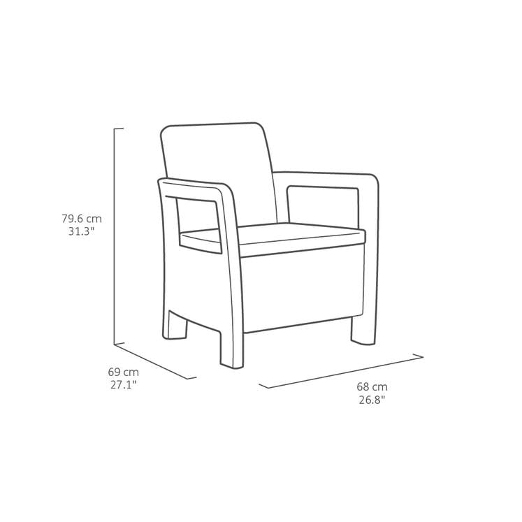 Conjunto de mobiliário de varanda Tarifa