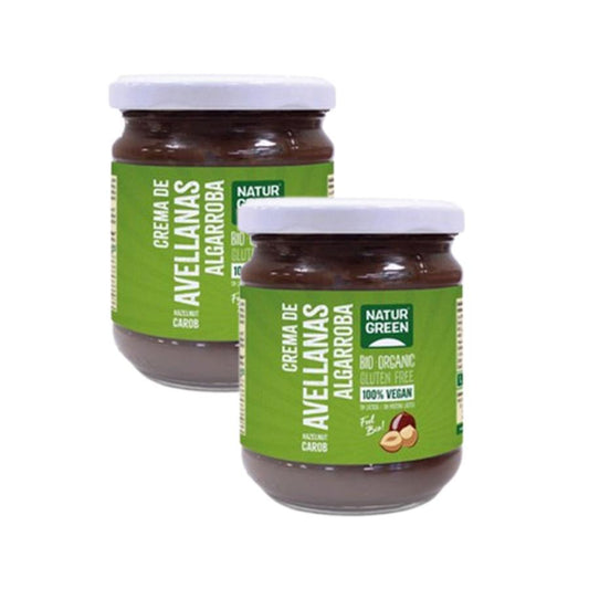 Pack de 2 Cremes de Avelã e Alfarroba Naturgreen 200 g