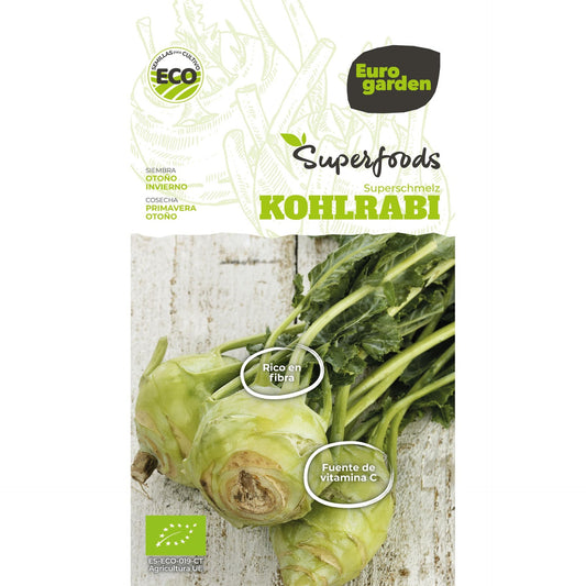 Sementes biológicas de couve-rábano sueca Superschmelz Vitalfoods