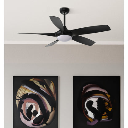 Ventilador Dc 24w Galleo Negro 5 Aspas 137d 2400lm 6 Velocidades 3000-4000-6500k C/remoto,memoria Y Temporizador_1