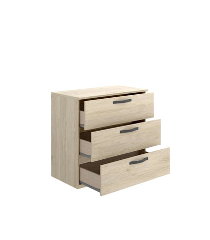 Comoda Jaen 3 Cajones En Acabado Natural 72.3 Cm(alto)70.4 Cm(ancho)44.7 Cm(largo)_1