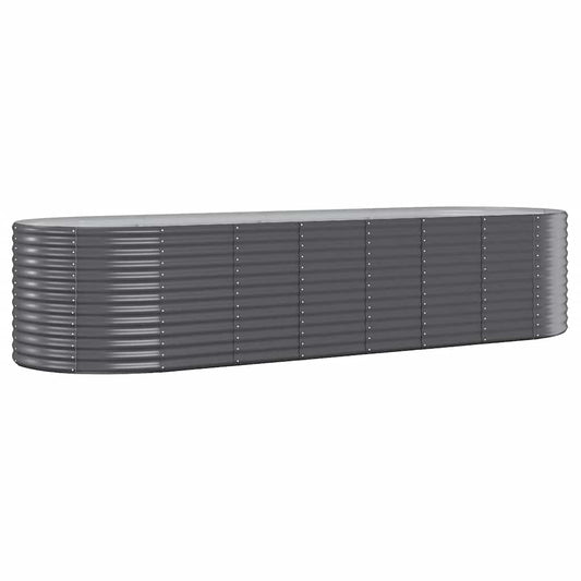 Jardinera Arriate Acero Galvanizado Antracita 322x100x68cm_0