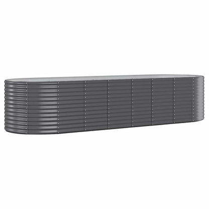 Jardinera Arriate Acero Galvanizado Antracita 322x100x68cm_0
