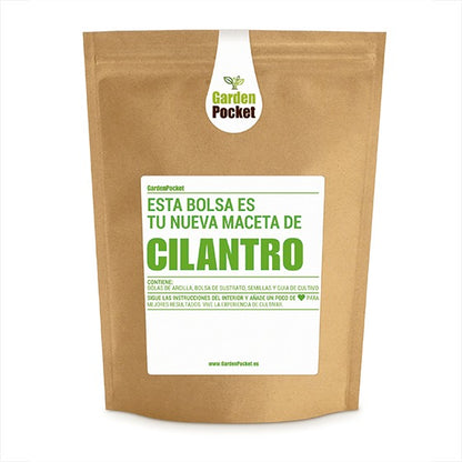 Kit de bolso para jardim de ervas: coentros