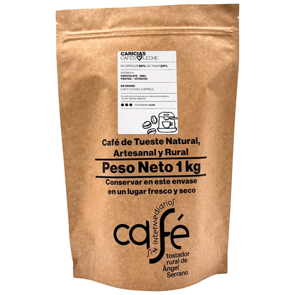 Cafe Sin Intermediarios Café Nicaragua Caricias En Grano Para Espresso 1 Kg_0
