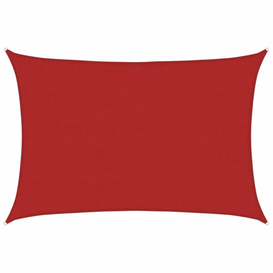 Vidaxl Toldo De Vela Rojo Hdpe 160 G/m² 5x7 M_0
