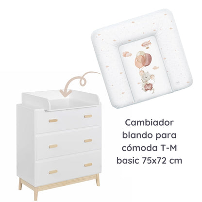 Cambiador Blando Para Comoda T-m Basic Mouse_3