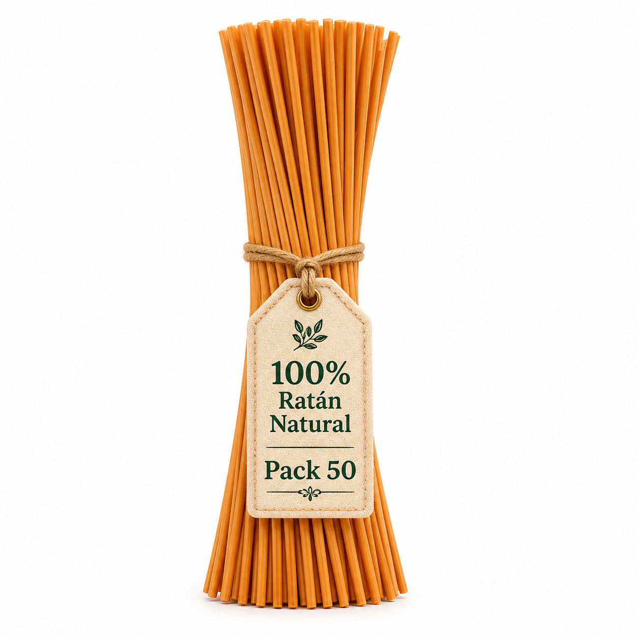 Varillas Difusoras de Ratán Natural Naranjas SYS Aromas 50 Uds | Recambio para Mikado | 2,5 mm x 32 cm_0