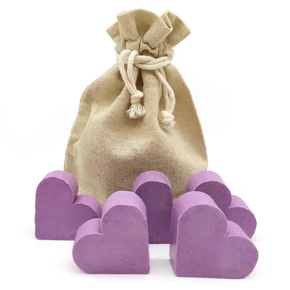 50 Jabones Aromáticos Con Forma De Corazón - Detalle Para Invitados De Eventos - Jabón Glicerina Con Aroma A Lavanda_4