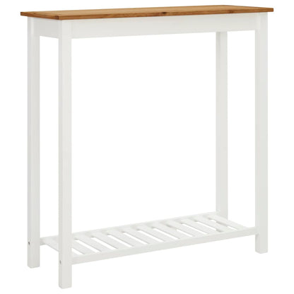 Mesa Alta De Bar De Madera Maciza De Roble 100x40x110 Cm_3