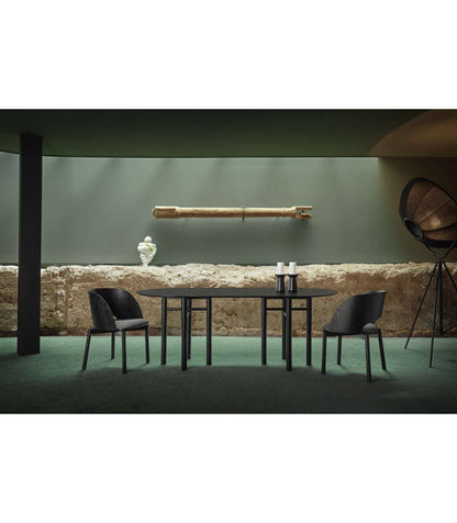 Mesa Ovalada Para Cocina O Comedor Modelo Junco Acabado Negro, 100cm(ancho) 75cm(alto) 200_4