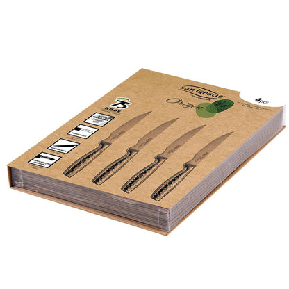 Set 4pc Cuchillos Chuleteros Acer Inox, Colección Origen