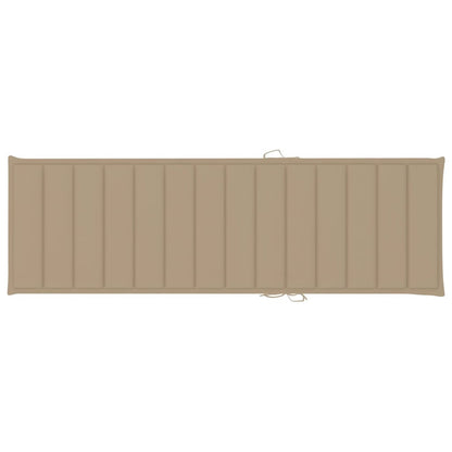 Vidaxl Tumbona Doble Y Cojines Beige Madera Pino Impregnada_5