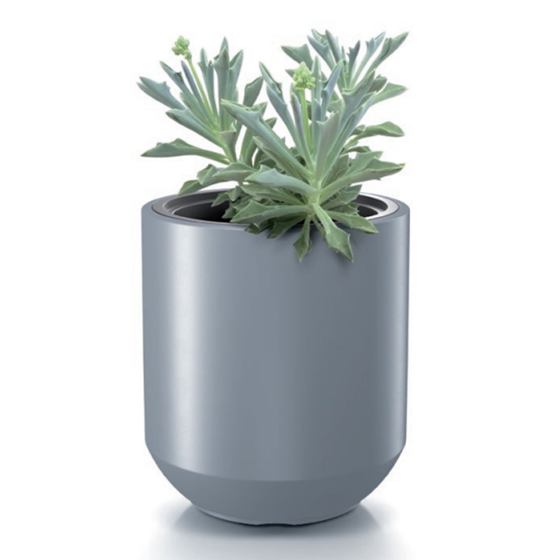 Maceta Heos 36l., Con Depósito, Dimensiones (mm) 390x390x350, Color Gris Claro_3