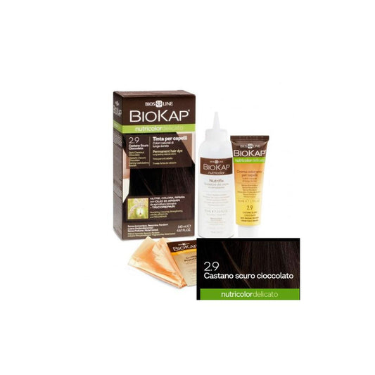 Corante Chocolate Castanho Escuro Delicato 2,90 Biokap 140 ml 