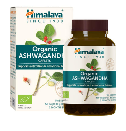 Ashwagandha Biológica, Himalaias, 60 cápsulas