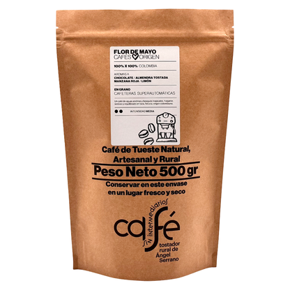 Cafe Sin Intermediarios Café Colombia Flor De Mayo En Grano Para Superautomática 500 G_0