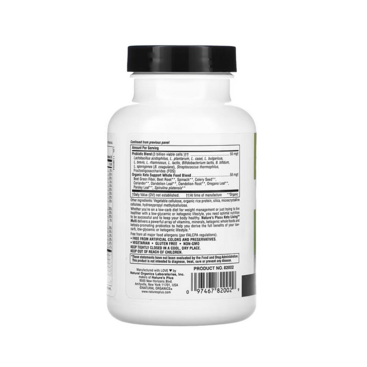 Keto living multi diário, Nature's plus 90 cápsulas.